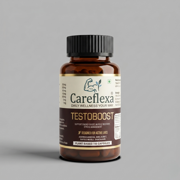 Careflexa Testoboost | Natural Energy & Muscle Recovery Support | Plant Based